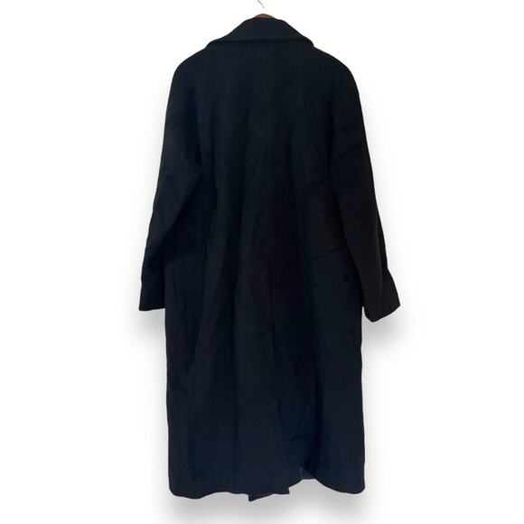 NWT & Other Stories Long Black Double Breasted Pea Coat Size 8 Wool Blend $259 - Picture 14 of 16